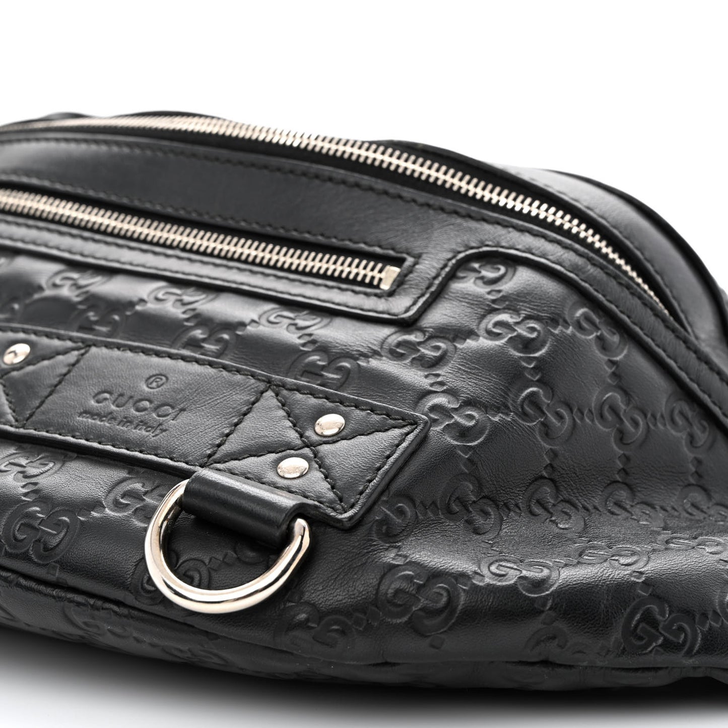 Guccissima Waist Belt Bag Black