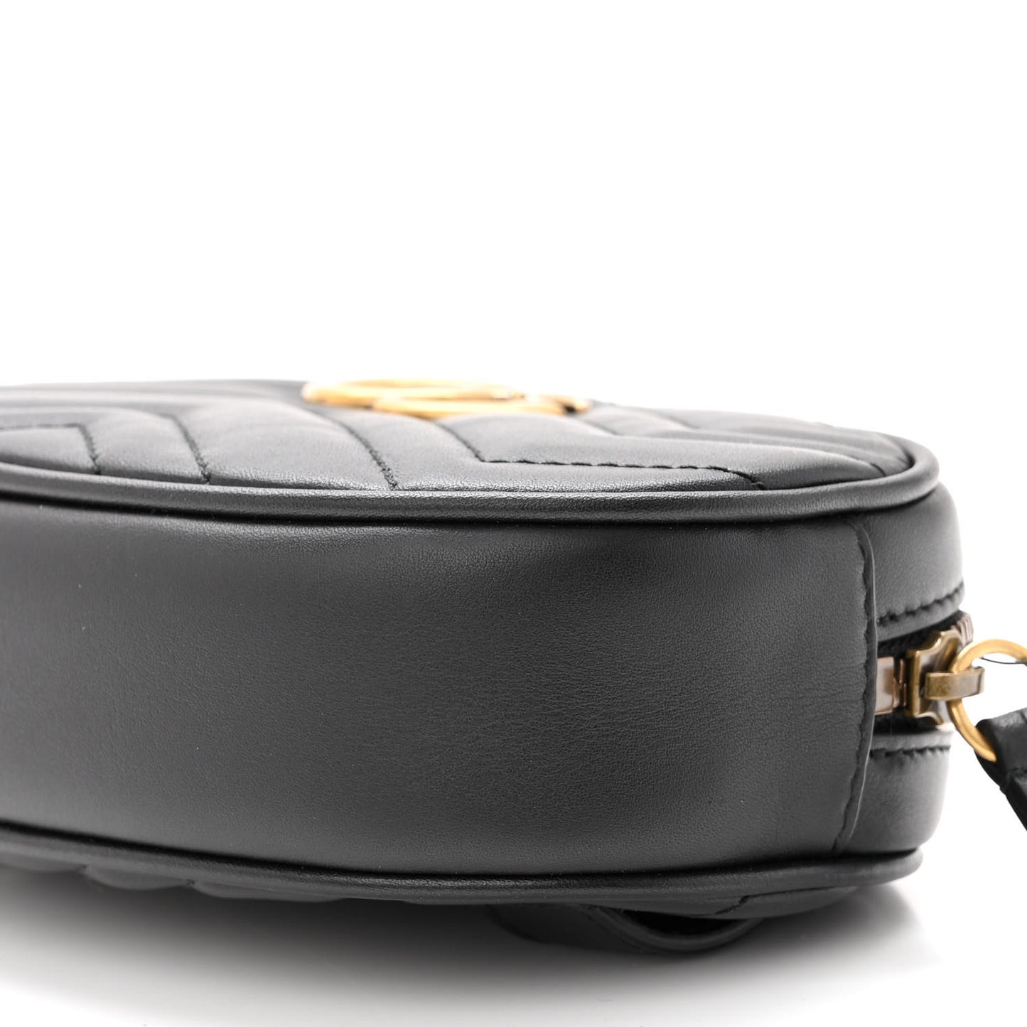 Calfskin Matelasse GG Marmont Belt Bag 85 34 Black