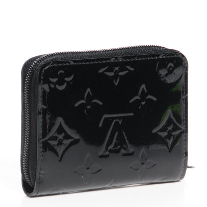 Louis Vuitton Vernis Zippy Coin Purse Wallet Noir Magnetique 3 of 8