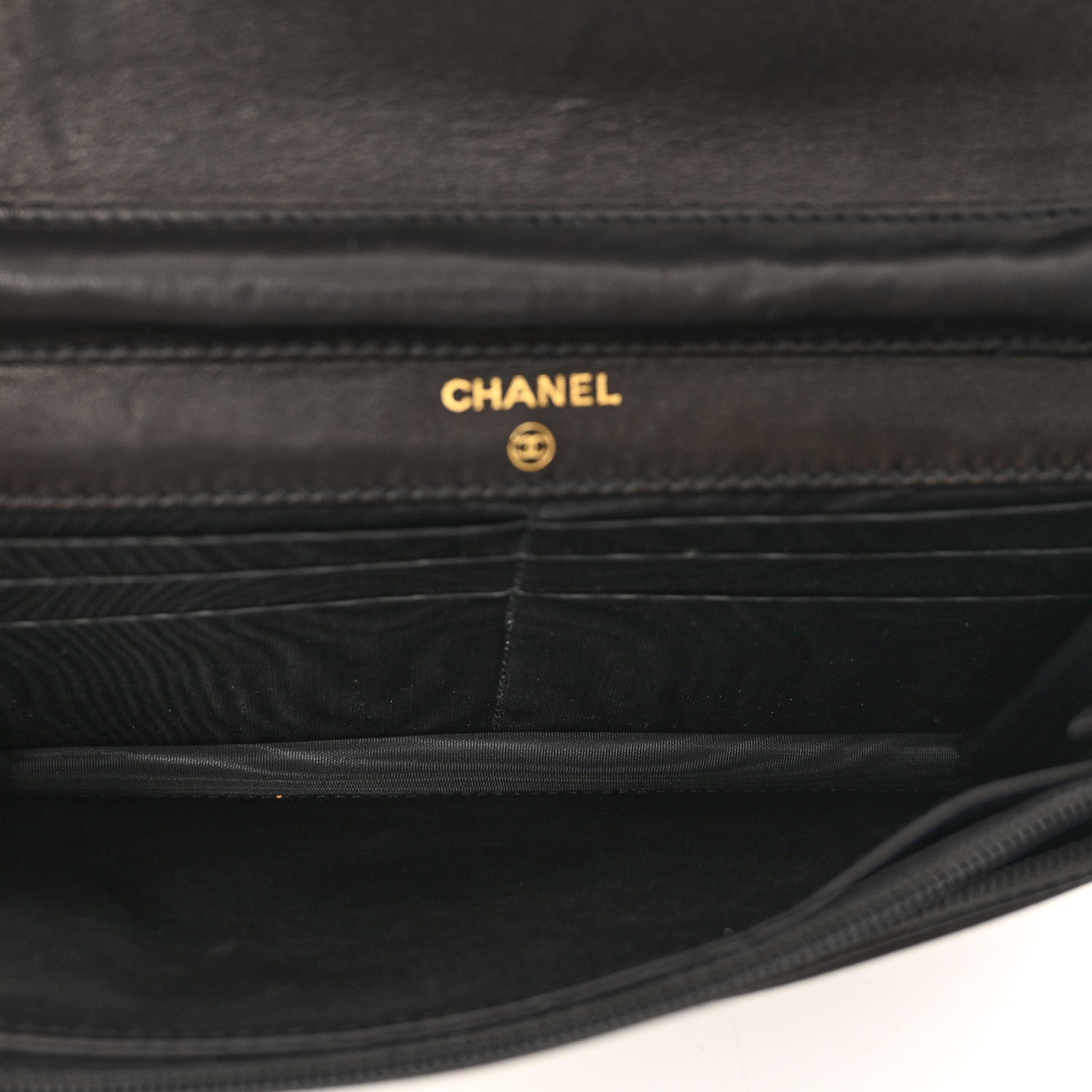 Chanel Caviar Timeless CC Wallet on Chain WOC Black 6 of 11