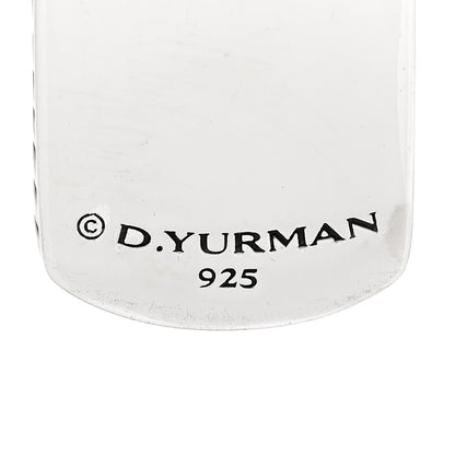 David Yurman Sterling Silver Black Onyx Dog Tag Pendant 3 of 3