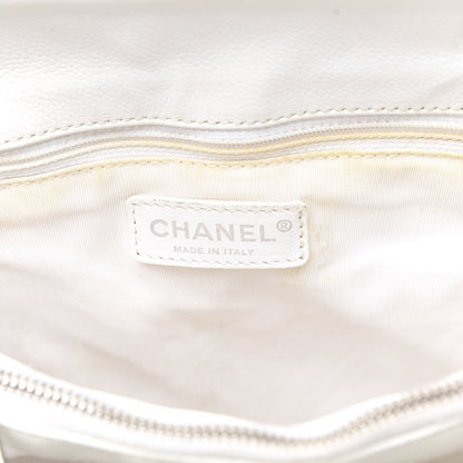 Chanel Caviar Quilted Grand Shopping Tote GST White 6 of 22