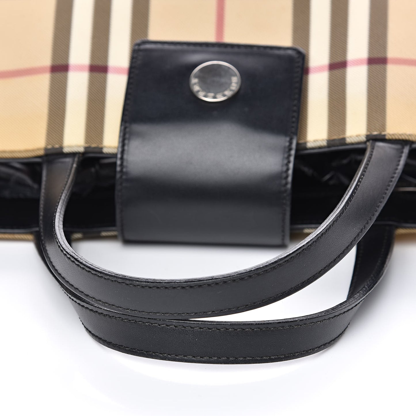 House Check Tote Black