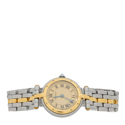 Cartier Stainless Steel 18K Yellow Gold 24mm Panthere Vendome Quartz Watch 2 of 5
