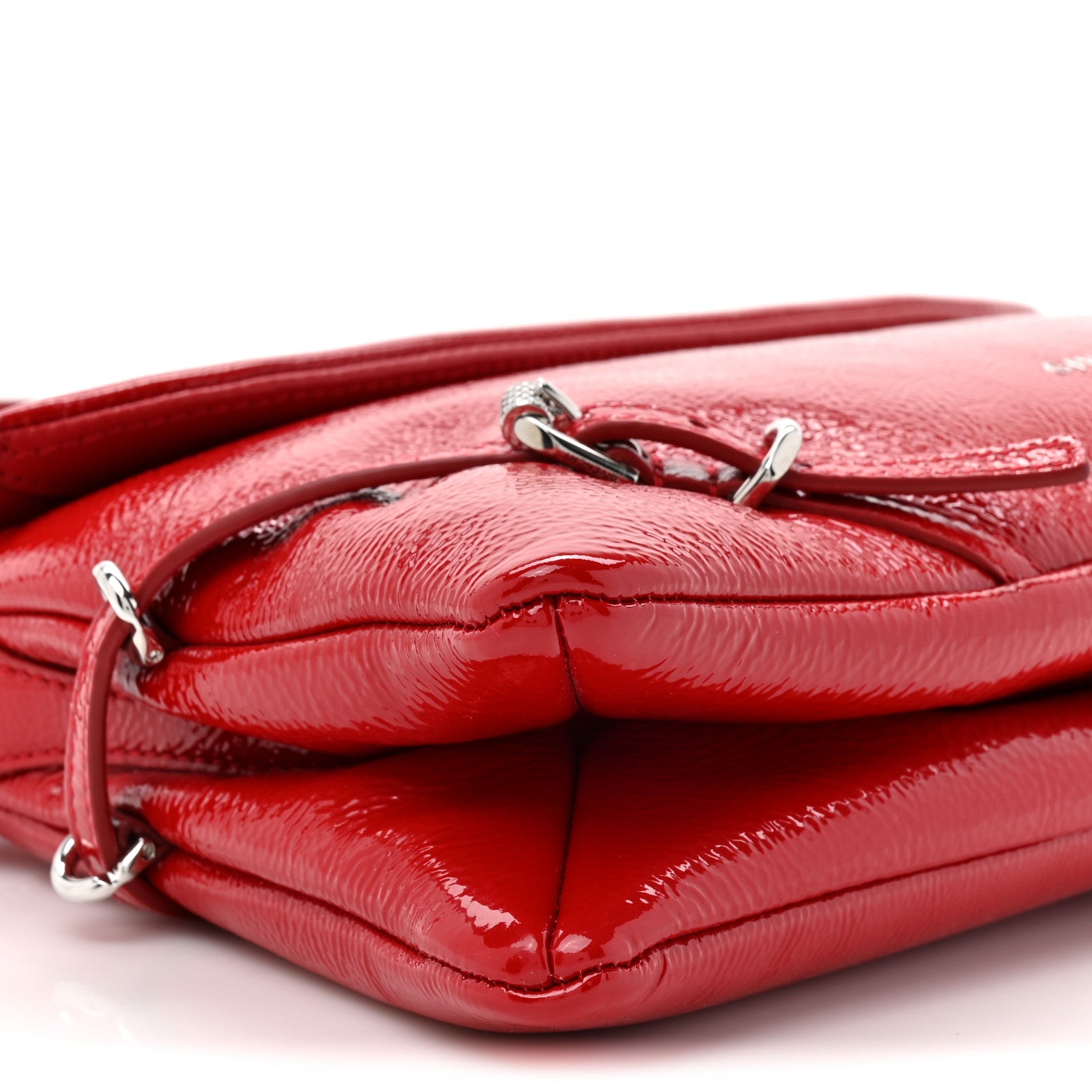 Givenchy Patent Calfskin Small P'tit Voyou Shoulder Bag Vermillon 10 of 10