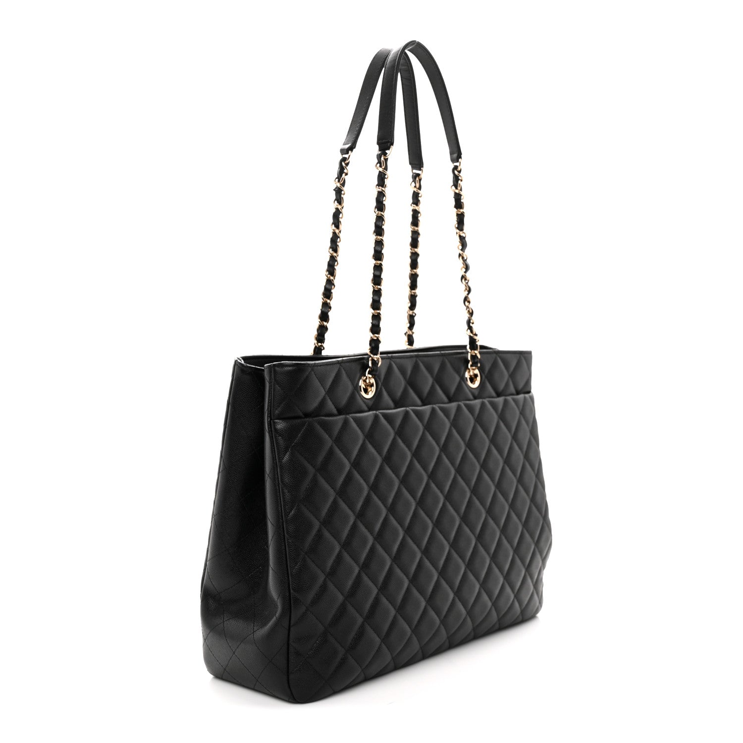 Chanel Caviar Quilted Large Shopping Tote Black 3 of 11