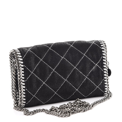 Stella McCartney Shaggy Deer Quilted Falabella Crossbody Bag Black 4 of 8