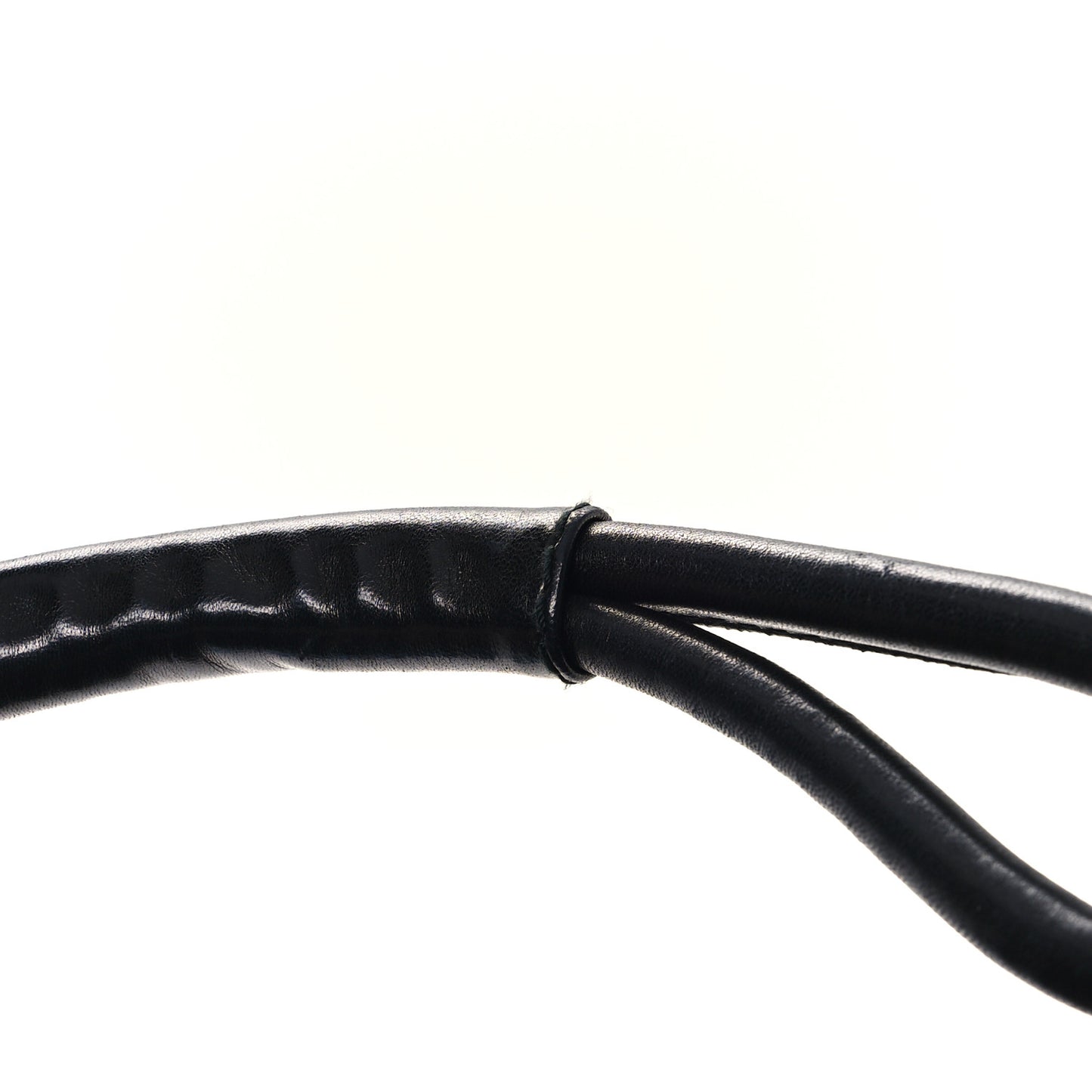 Nappa Rosette Bucket Bag Black