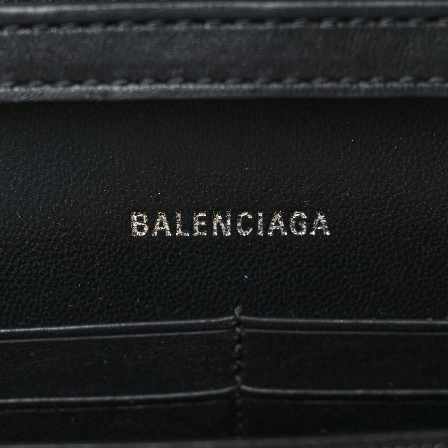 Nappa BB Monogram Embossed Hourglass Chain Bag Black