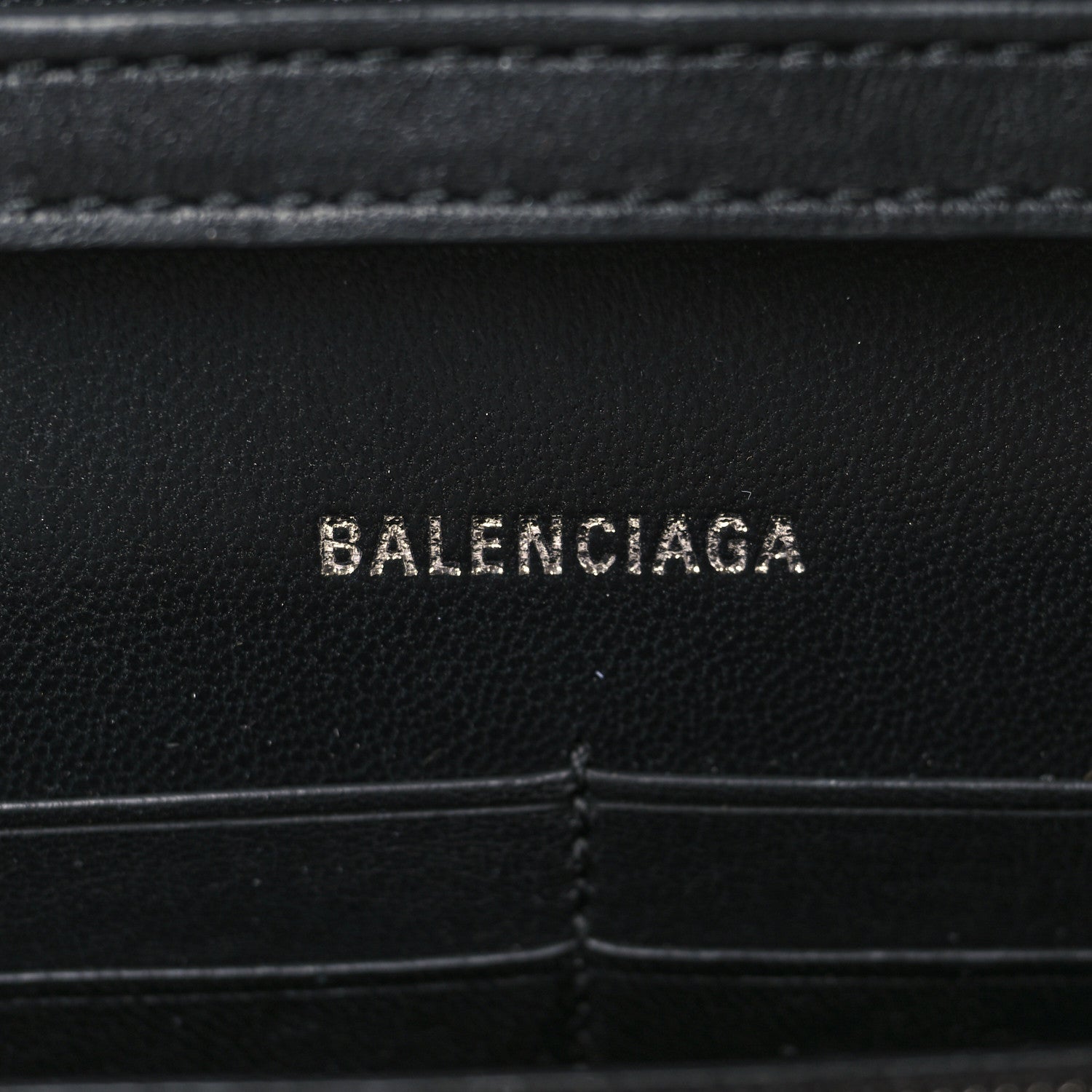 Balenciaga Nappa BB Monogram Embossed Hourglass Chain Bag Black 6 of 9