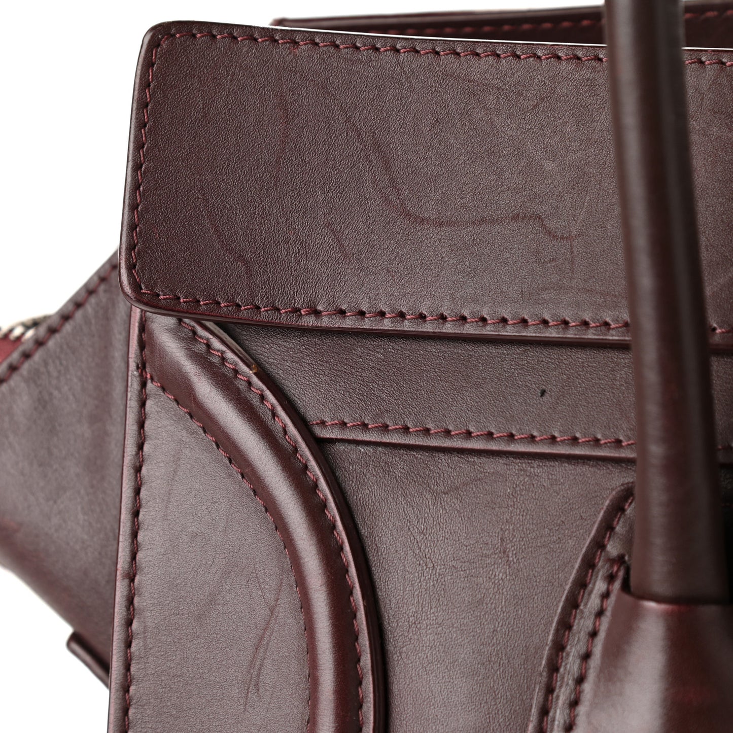Smooth Calfskin Small Luggage Burgundy