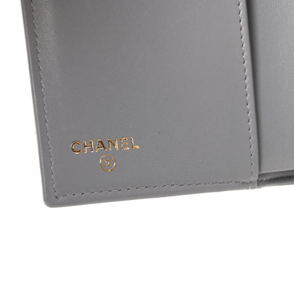 Chanel Lambskin Quilted Small Boy Flap Wallet Gray 6 of 8