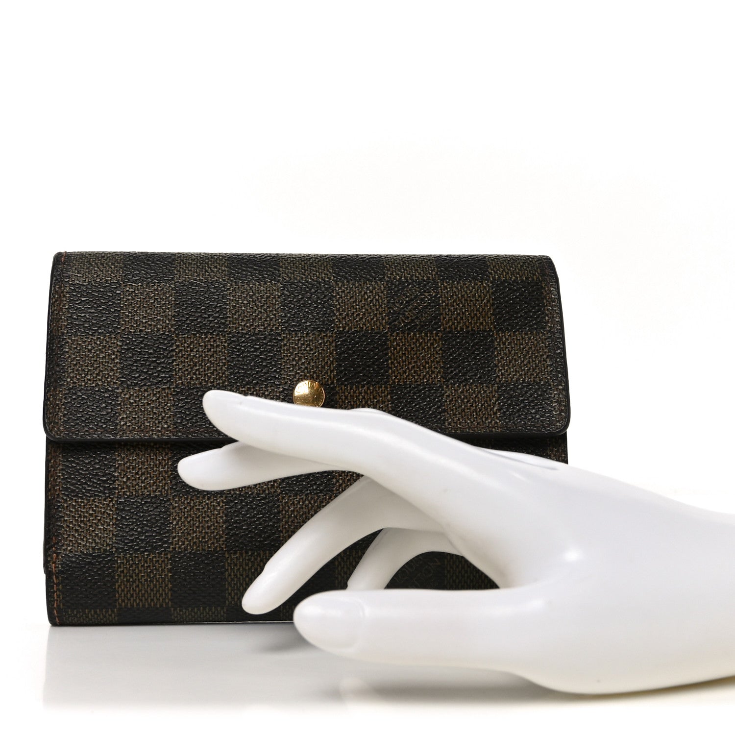 Louis Vuitton Damier Ebene Porte Tresor Etui Papier Wallet 2 of 6
