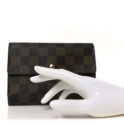Louis Vuitton Damier Ebene Porte Tresor Etui Papier Wallet 2 of 6