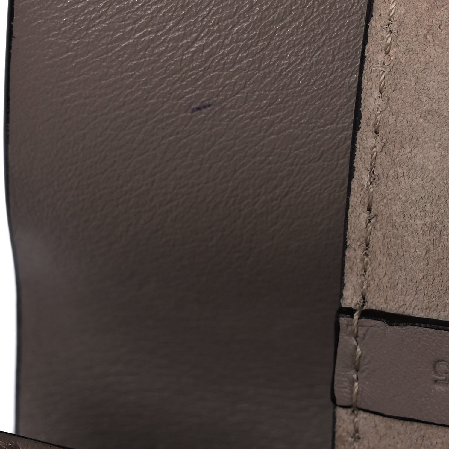 Chloe Suede Calfskin Mini Faye Shoulder Bag Motty Grey 11 of 11