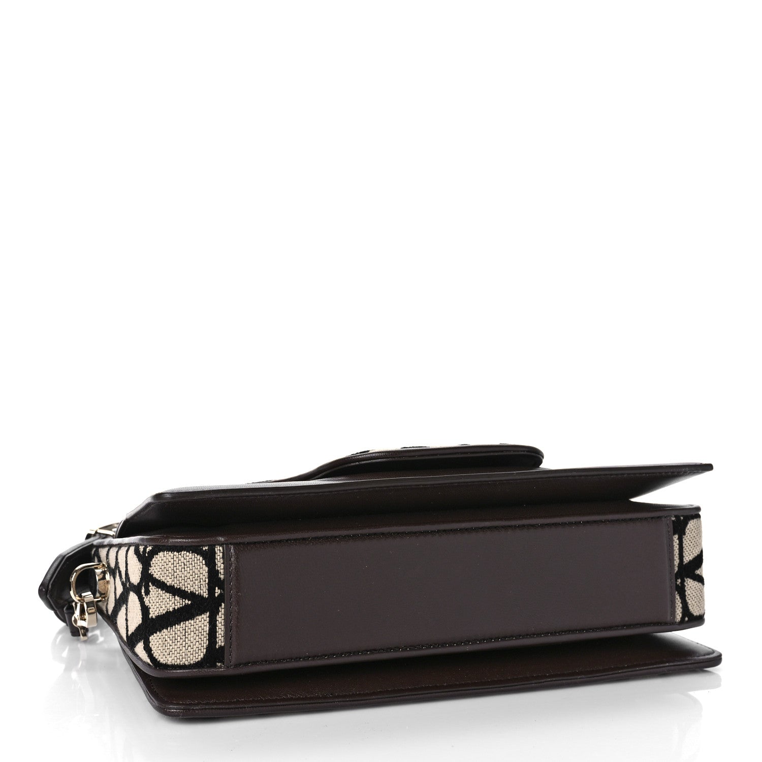 Valentino Garavani Toile Iconographe Goatskin Le Grand Deuxieme Shoulder Bag Naturale Black Fondant 4 of 9