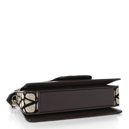 Valentino Garavani Toile Iconographe Goatskin Le Grand Deuxieme Shoulder Bag Naturale Black Fondant 4 of 9
