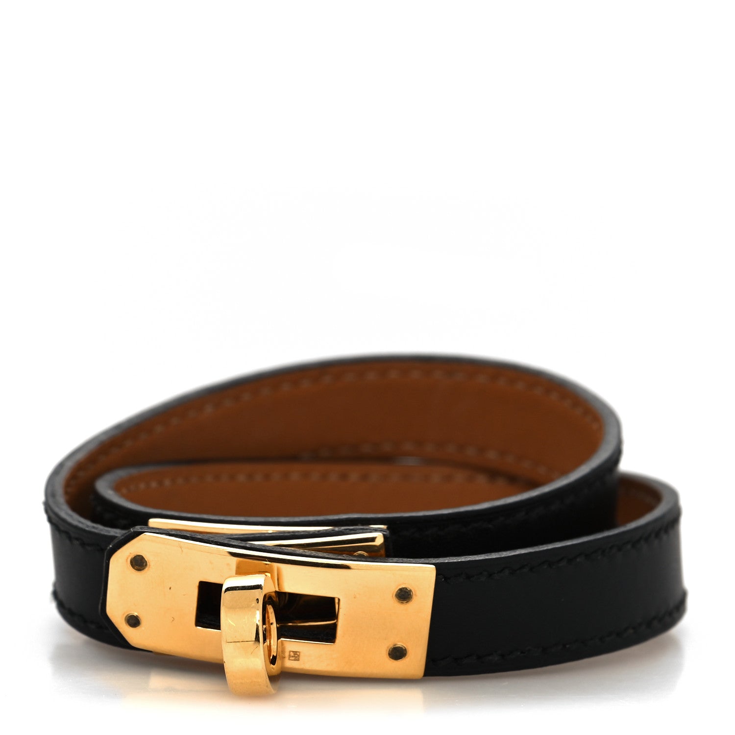 Hermes Box Kelly Double Tour Bracelet M Black 1 of 6