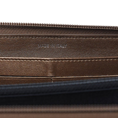 Chanel Metallic Caviar Large Timeless CC Zip Around Wallet Bronze 6 of 10