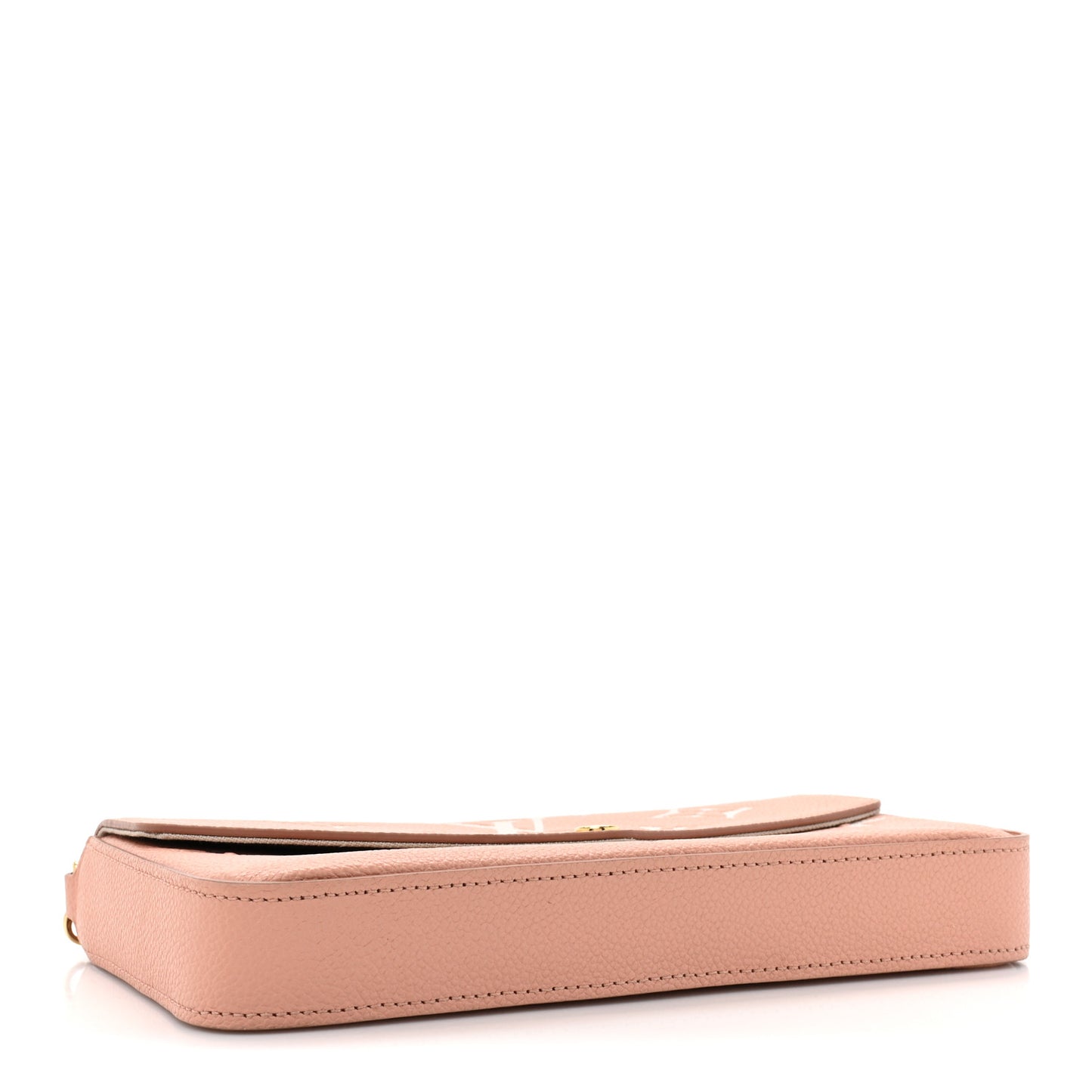 Empreinte Monogram Giant Felicie Pochette Chain Wallet Rose Trianon Creme