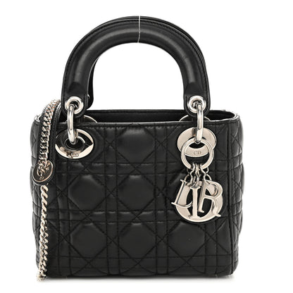 Christian Dior Lambskin Cannage Mini Lady Dior Black 1 of 11
