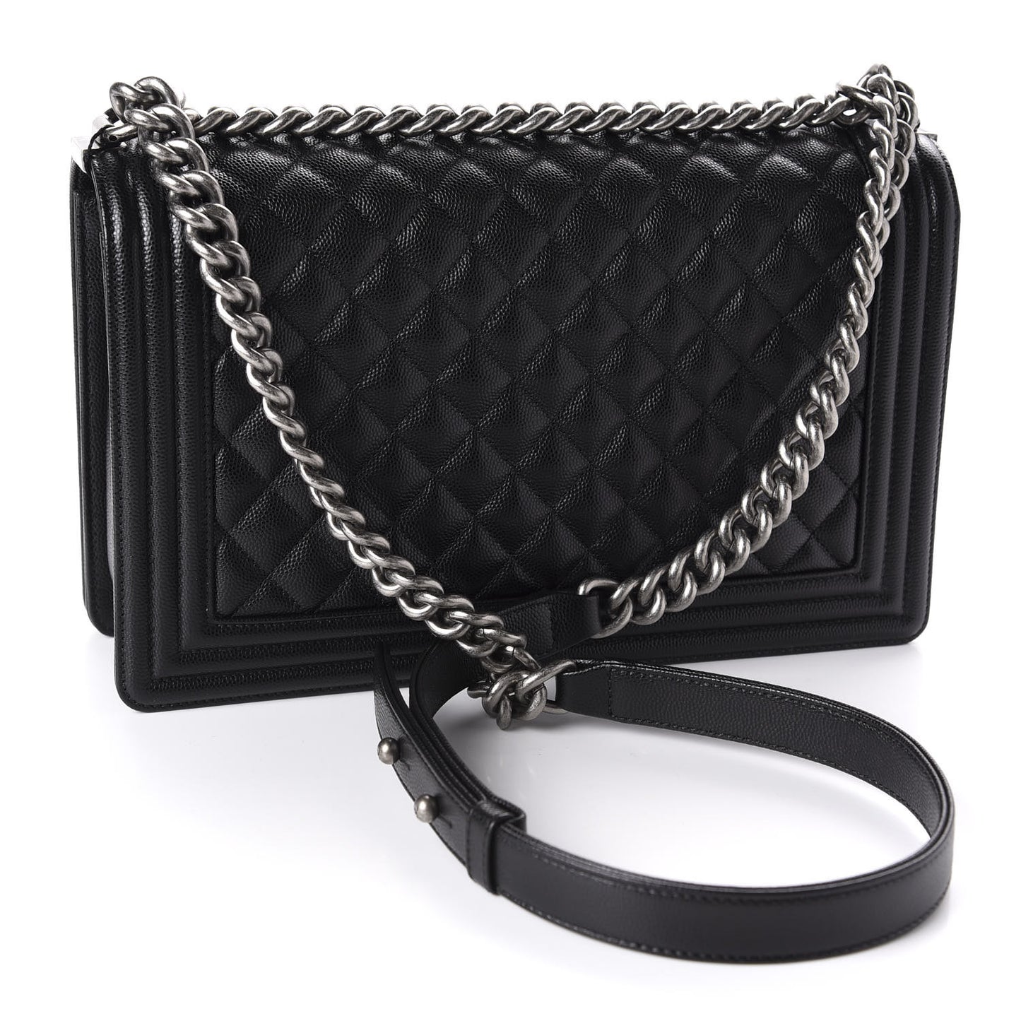 Caviar Quilted New Medium Boy Flap Black
