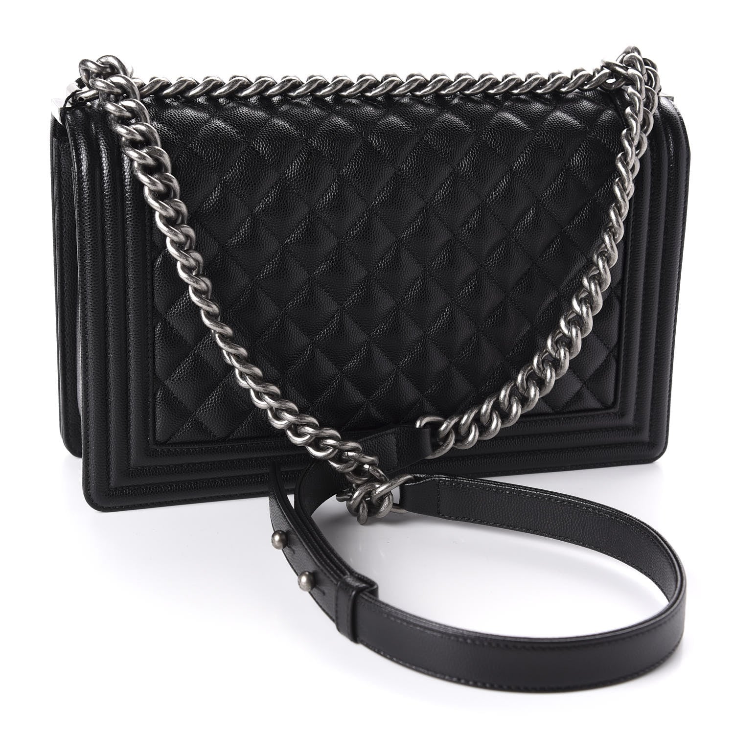 Chanel Caviar Quilted New Medium Boy Flap Black 4 of 12