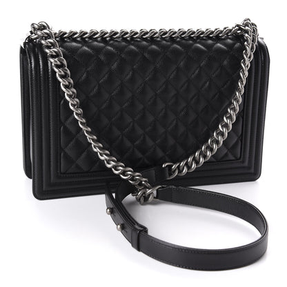 Chanel Caviar Quilted New Medium Boy Flap Black 4 of 12