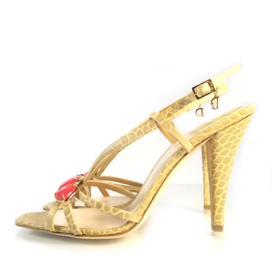 Leather Piedra Sandals 39 Beige