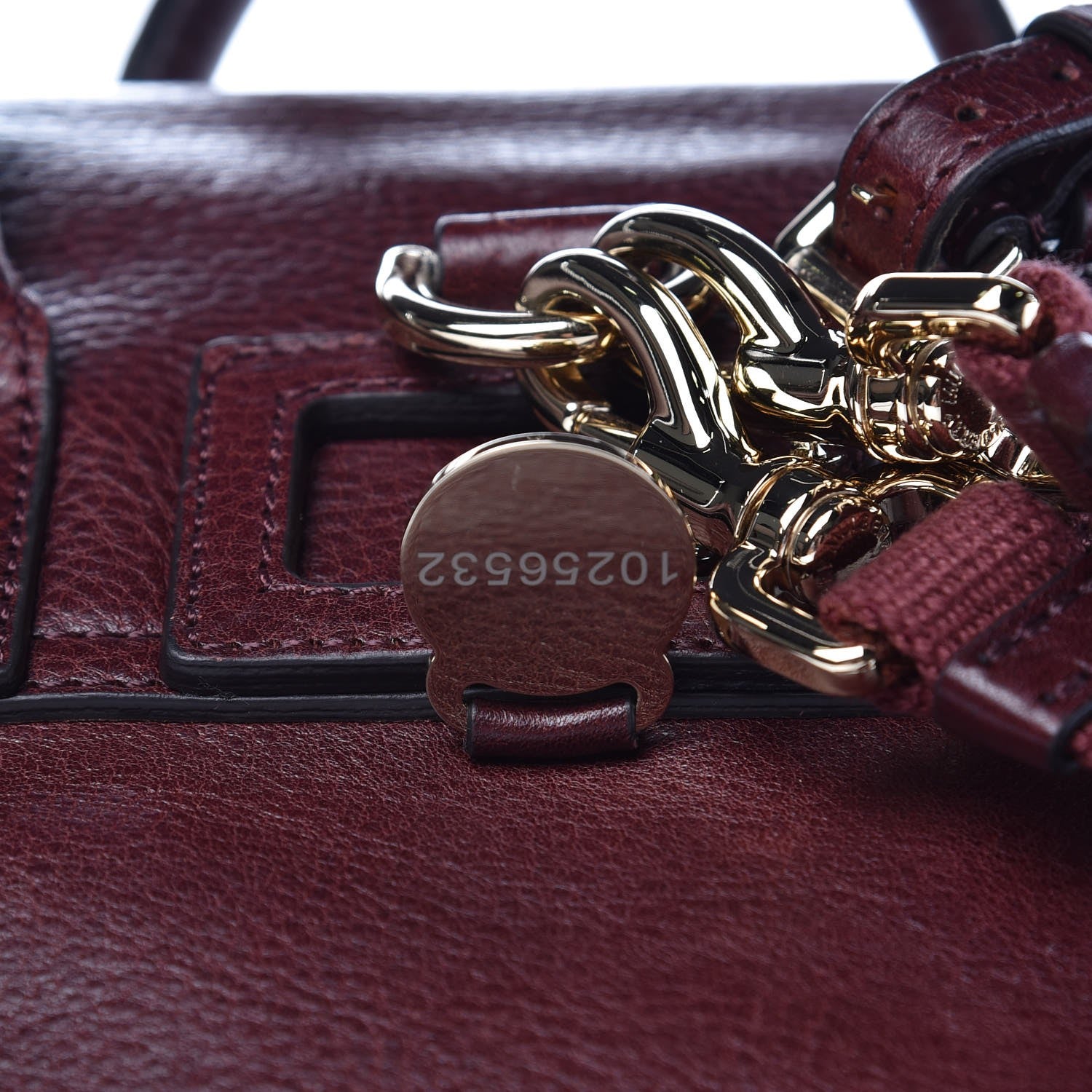 Mulberry Natural Leather Mini Cara Delevingne Convertible Satchel Oxblood 9 of 14