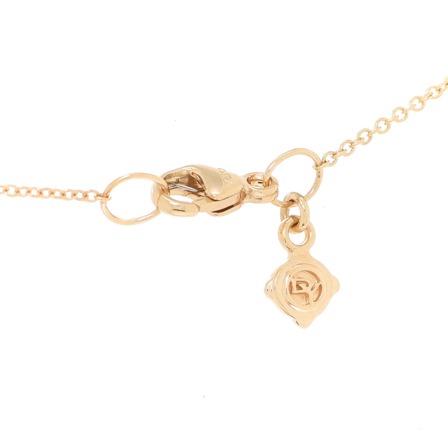 18K Yellow Gold Diamond Petite Starburst Pendant Necklace