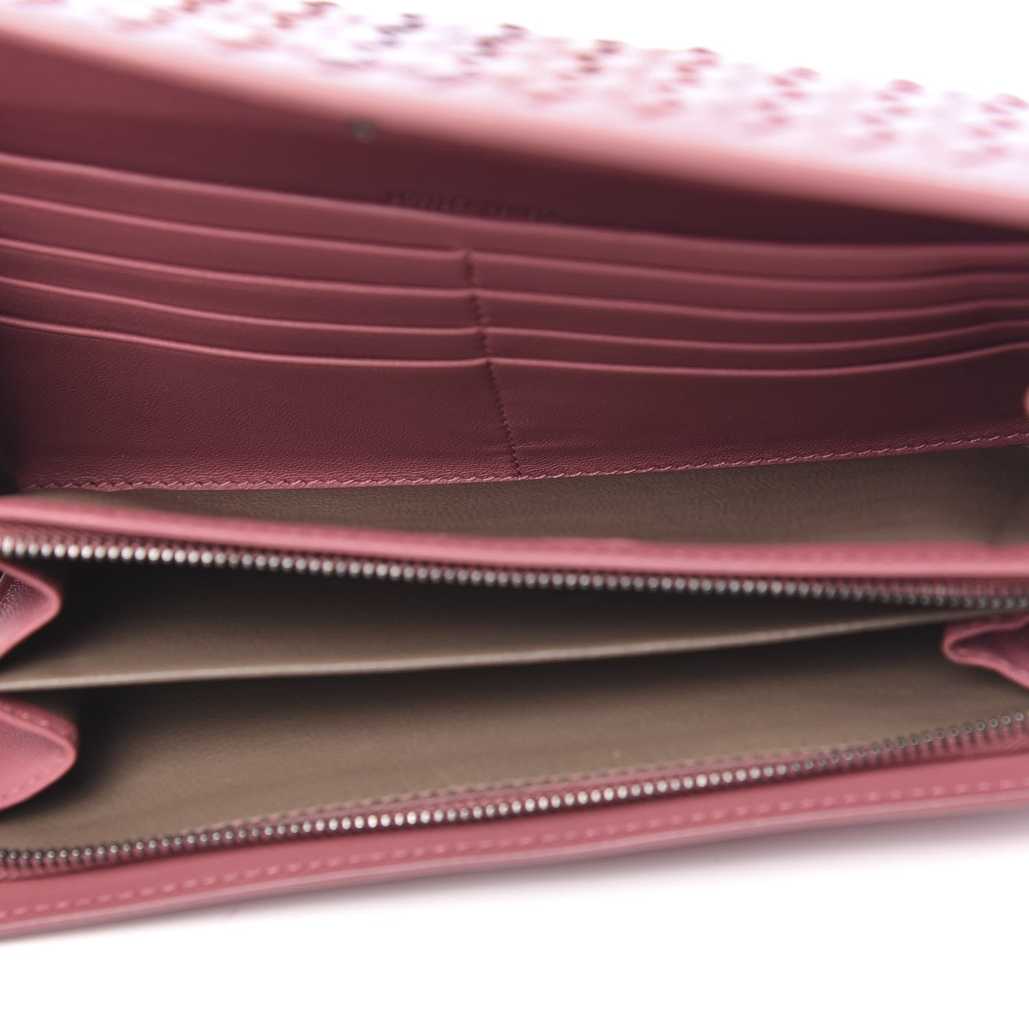 Bottega Veneta Nappa Intrecciato Continental Flap Wallet Dusty Rose 4 of 8