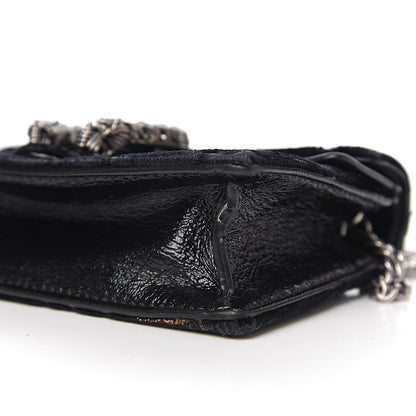 Gucci Velvet GG Monogram Super Mini Dionysus Shoulder Bag Black 10 of 12
