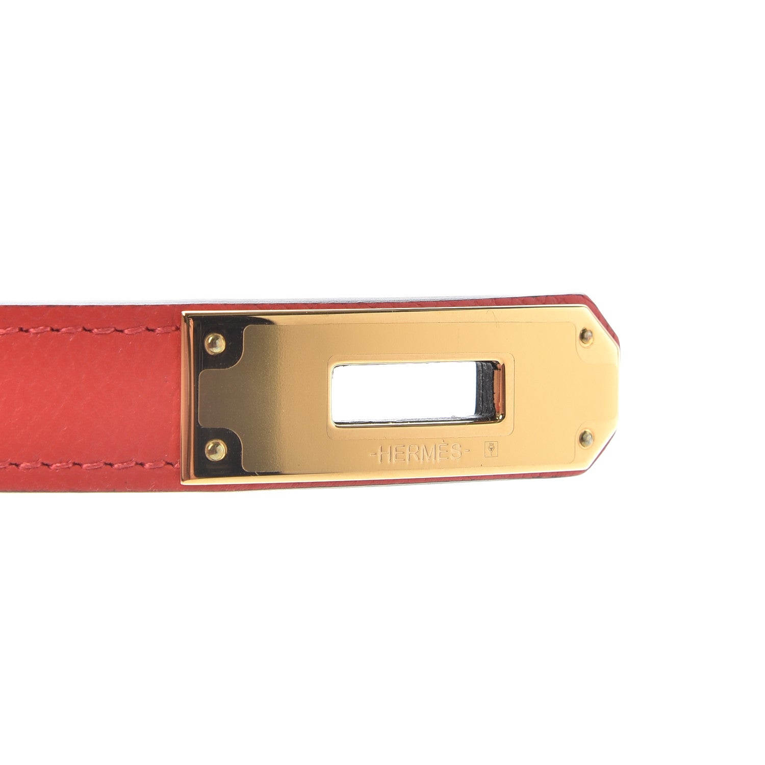 Hermes Epsom Kelly Belt Rouge Tomate 5 of 6