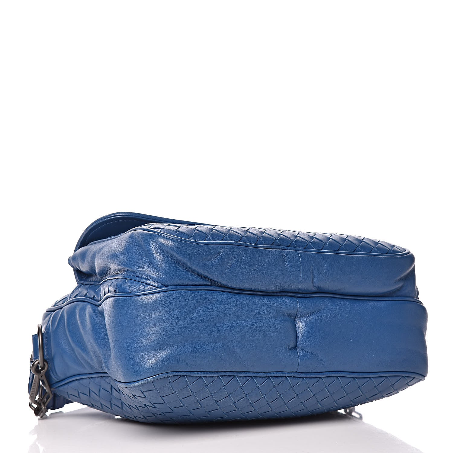 Bottega Veneta Nappa Intrecciato Messenger Bag Blue 4 of 10