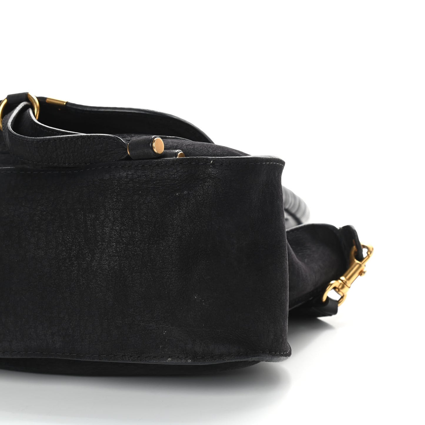 Nubuck Calfskin Medium Marcie Satchel Black