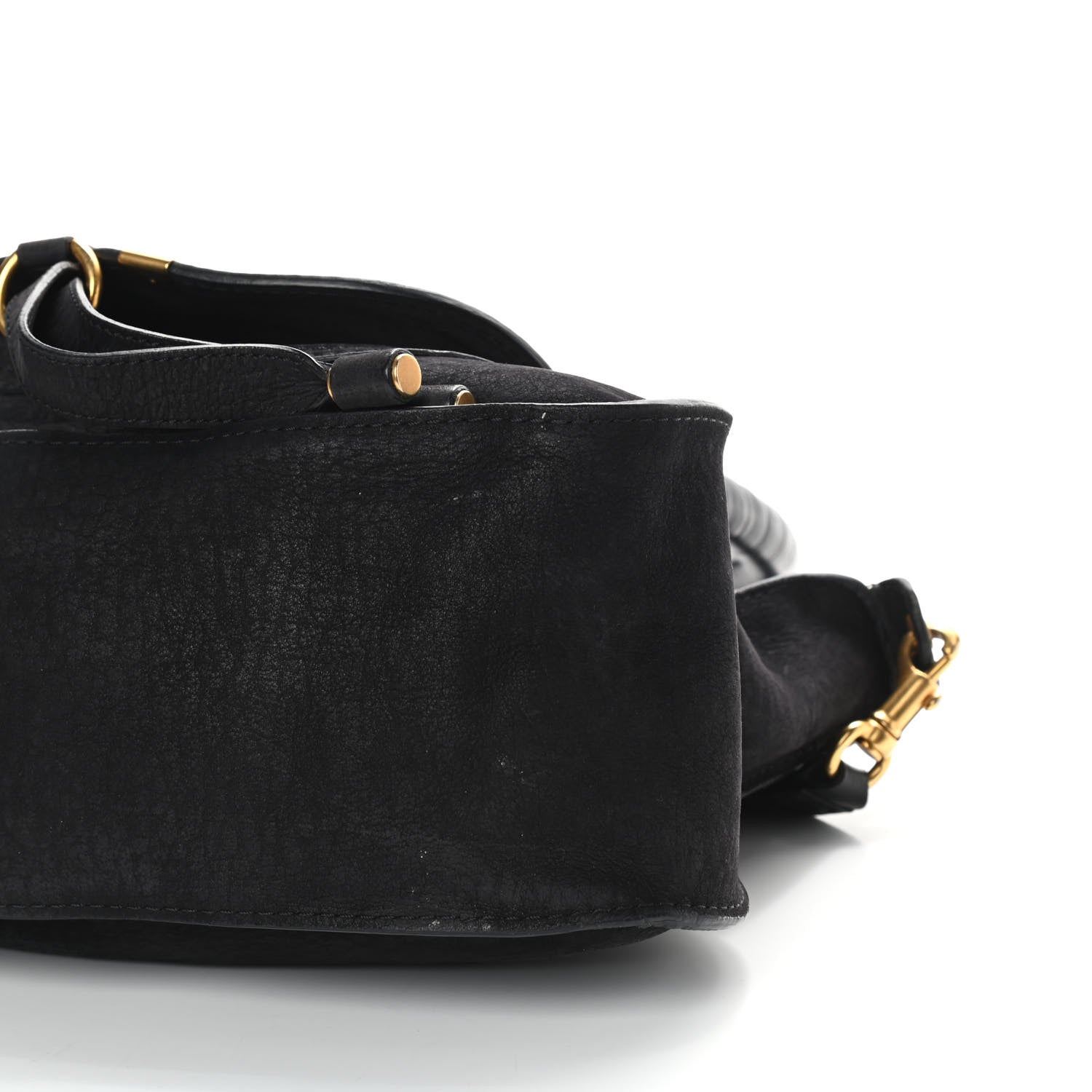 Chloe Nubuck Calfskin Medium Marcie Satchel Black 9 of 9