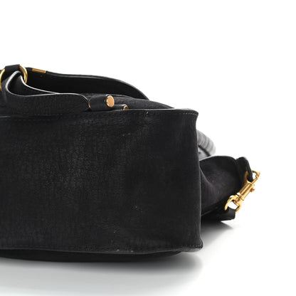 Chloe Nubuck Calfskin Medium Marcie Satchel Black 9 of 9