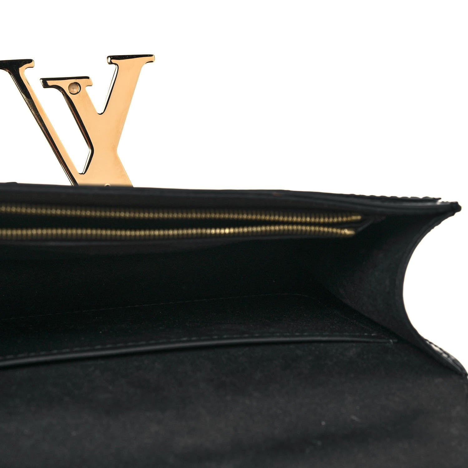 Louis Vuitton Patent Chain Louise MM Black 9 of 15