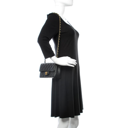 Chanel Lambskin Quilted Mini Rectangular Flap Black 2 of 10