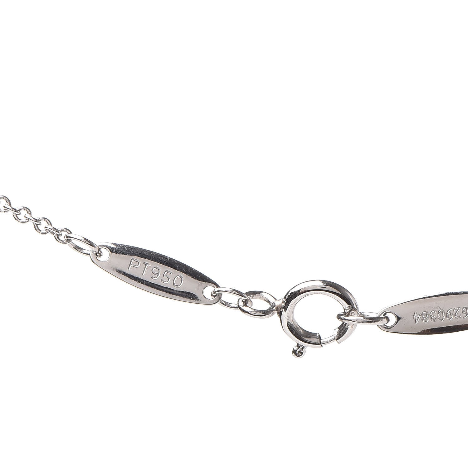 Tiffany Platinum Diamond .27ct Elsa Peretti Diamonds by the Yard Pendant Necklace 6 of 8