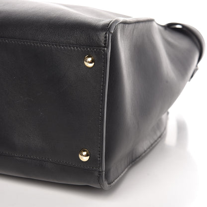 Fendi Vitello Seta Century Large Peekaboo X-Lite Black Fragola 9 of 11