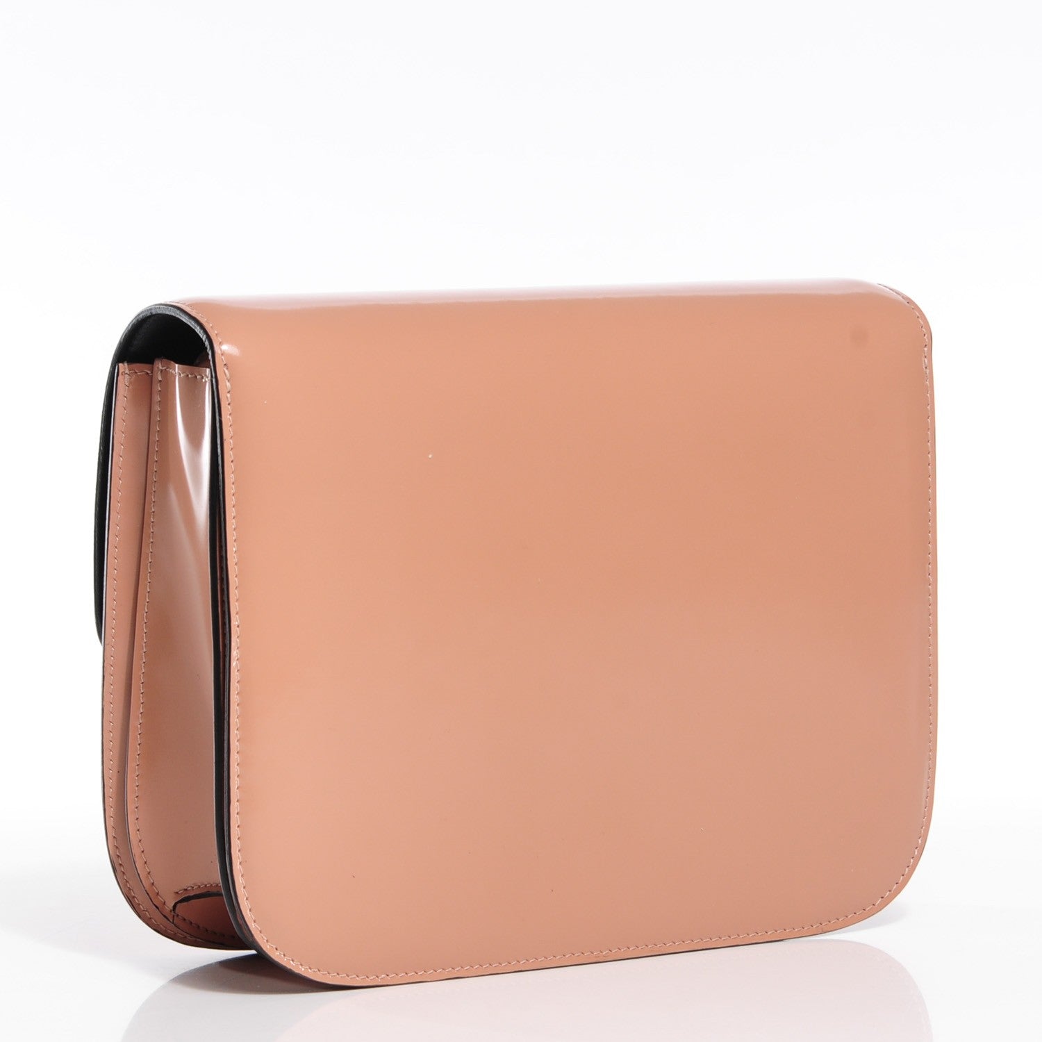 Celine Spazzolato Calfskin Classic Box Medium Flap Bag Nude 3 of 8