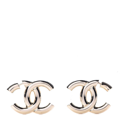 Chanel Metal CC Earrings Gold 1 of 5