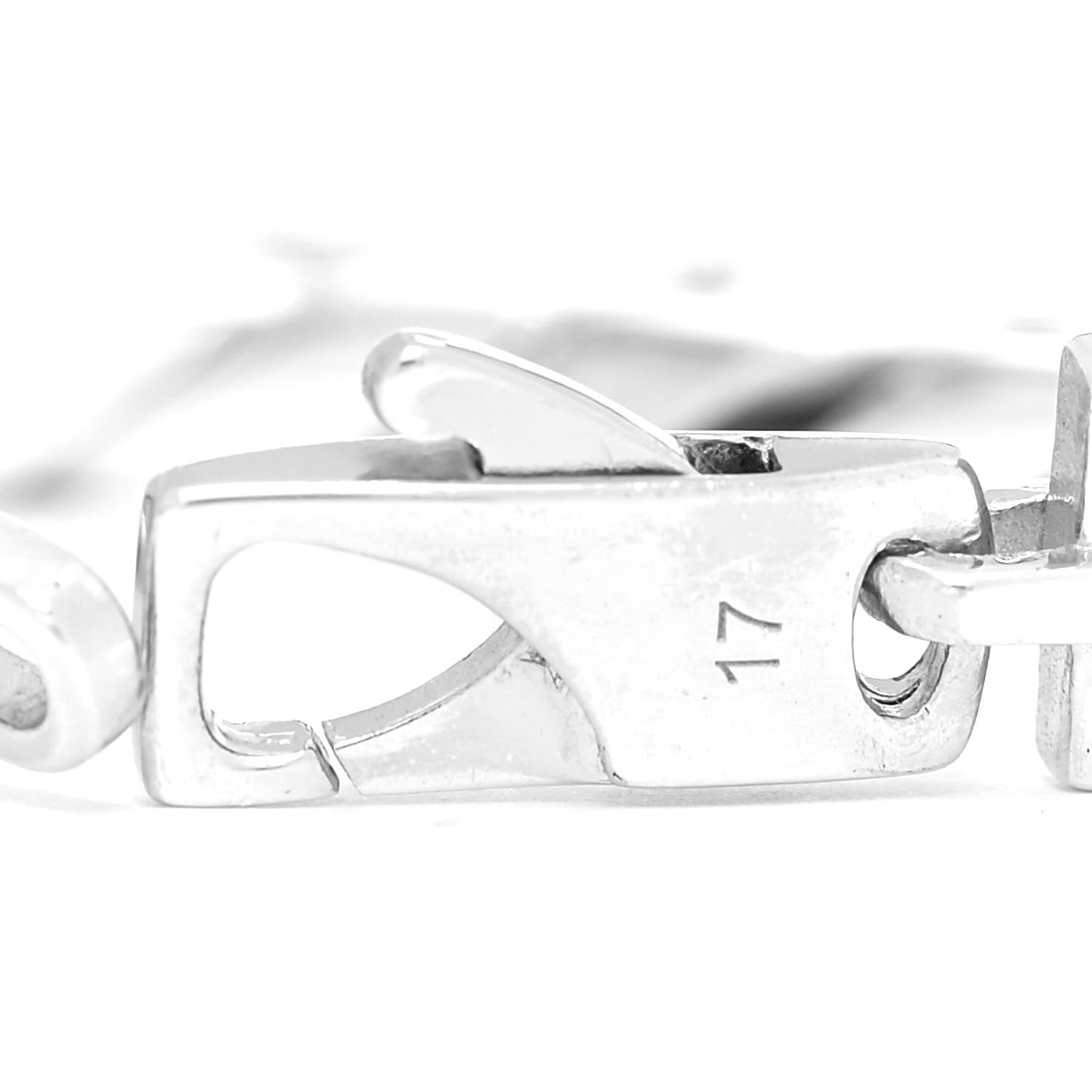 Sterling Silver Interlocking G Curb Chain Bracelet