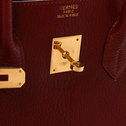 Hermes Chevre de Coromandel Birkin 35 Rouge H 17 of 20