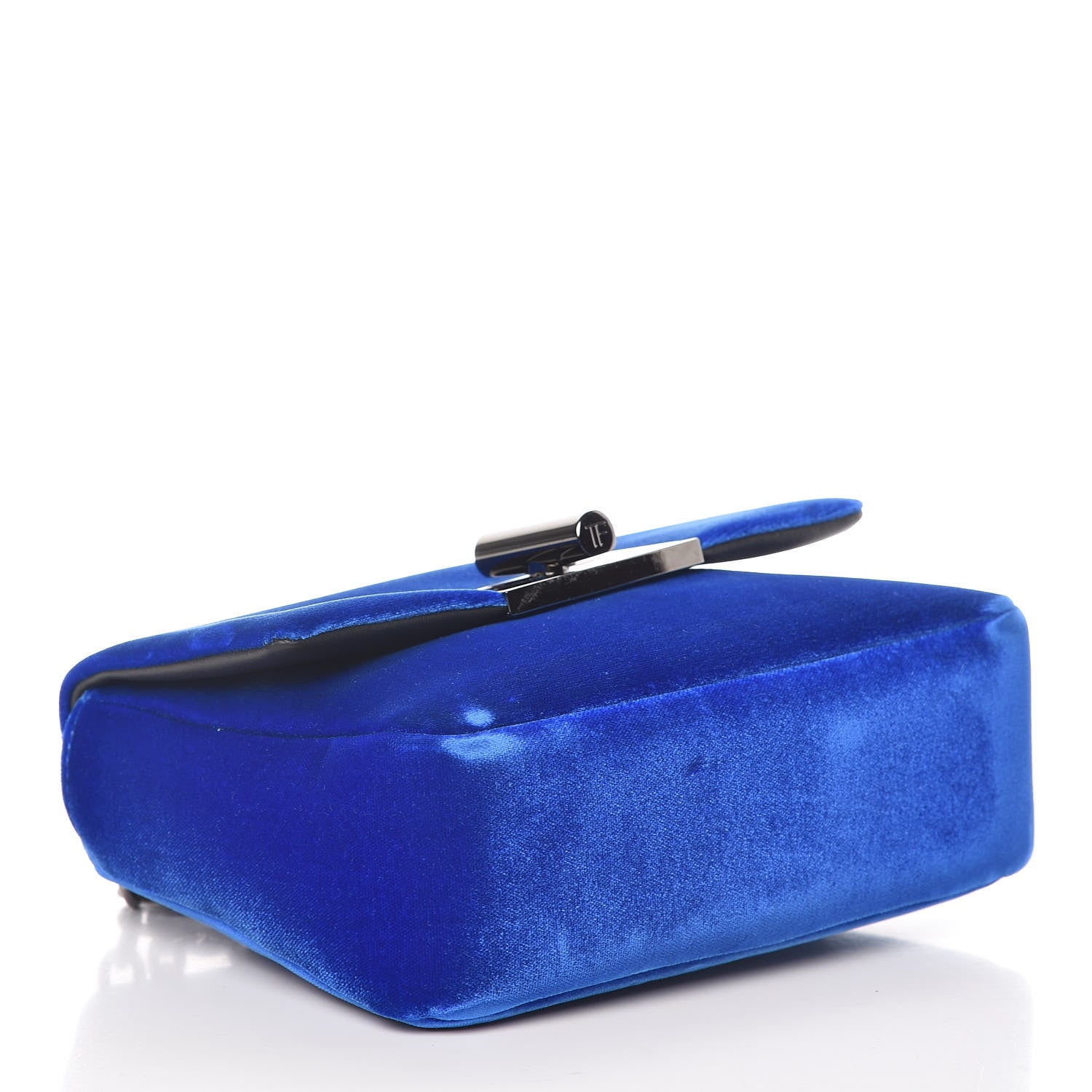 Tom Ford Velvet Large Natalia Chain Bag Imperial Blue 4 of 13