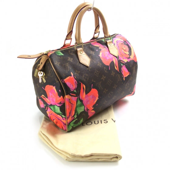 Louis Vuitton Monogram Roses Speedy 30 3 of 9