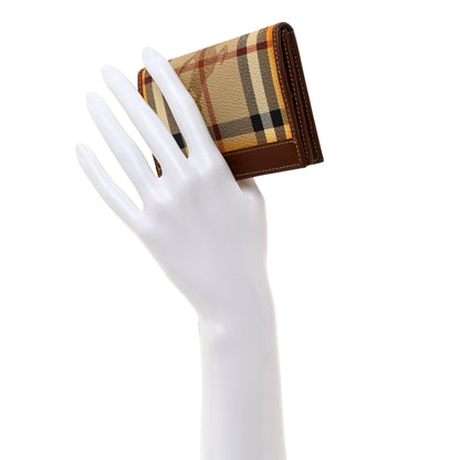 Burberry Haymarket Check Calfskin Card Case Tan 2 of 9