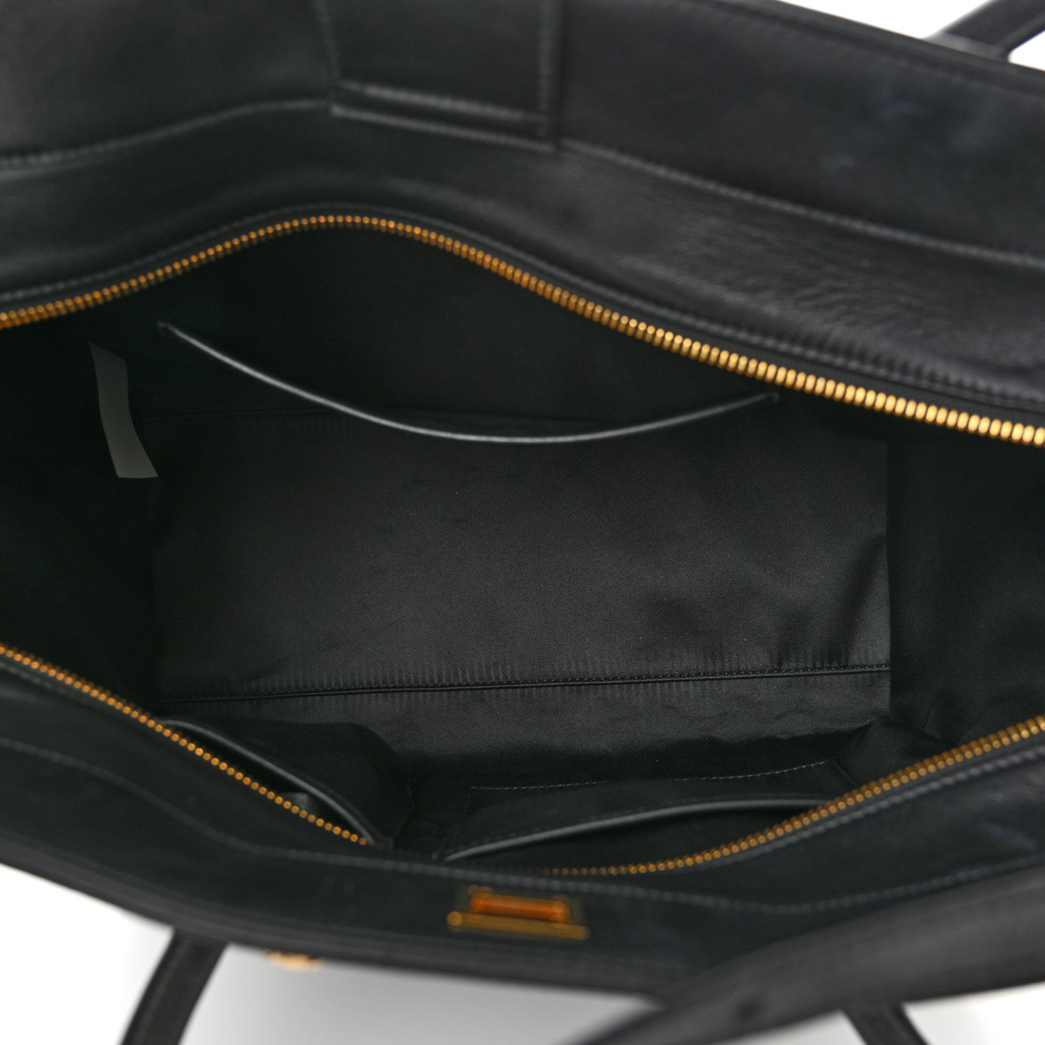 Versace Vitello Calfskin Signature Tote Black 5 of 9